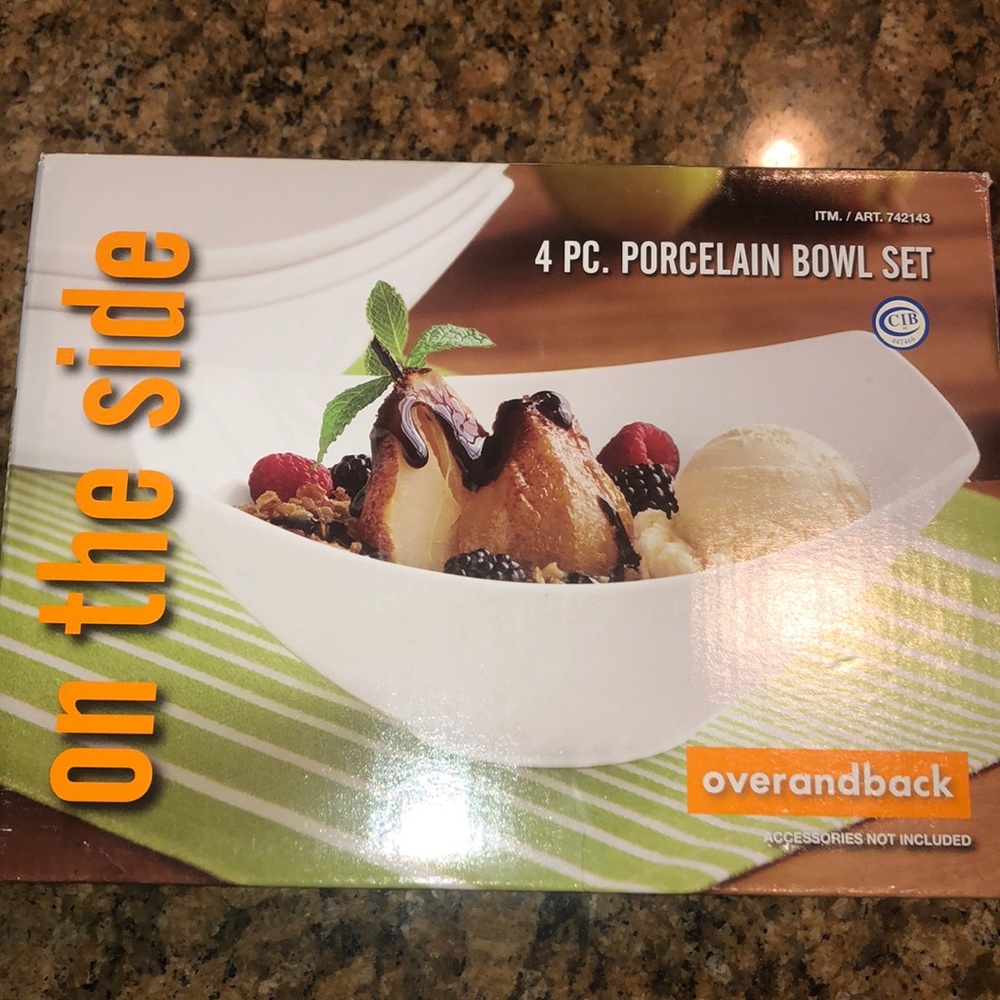 Over and Back  4pc. Porcelain bowl set